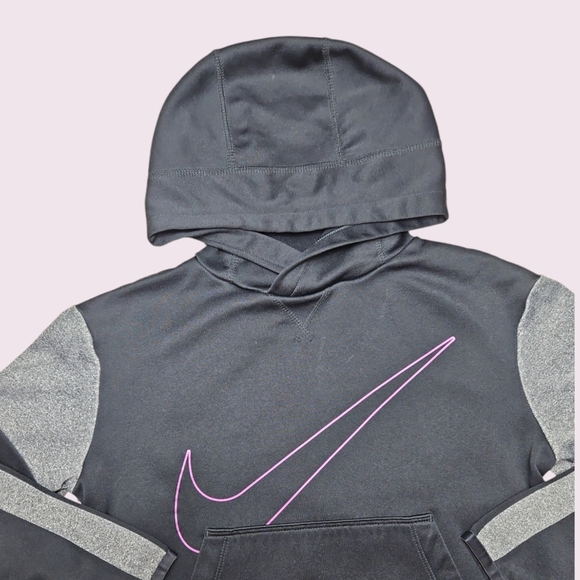 Nike Hoodie Pullover Front Pocket Girls Size Medium - Picture 2 of 6